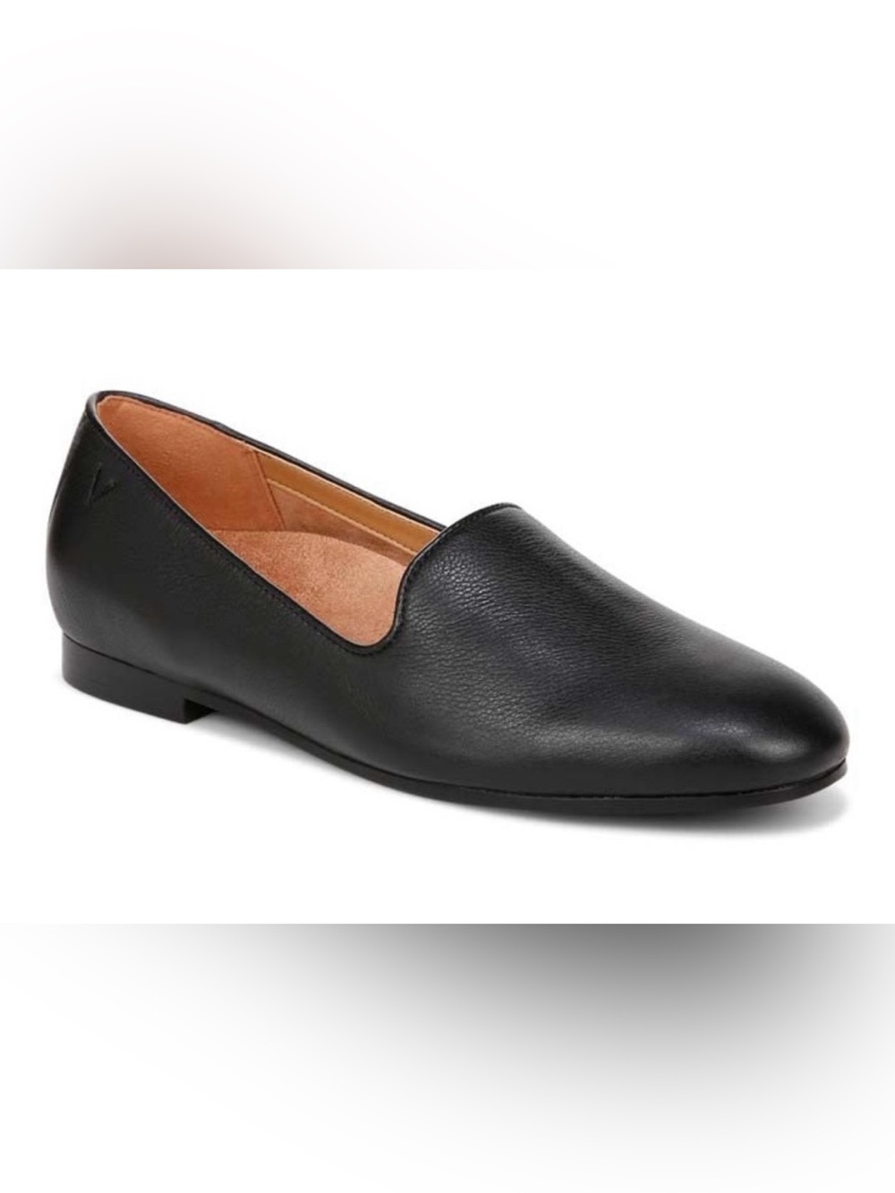 Vionic 11 Wide Woman's Willa Slip-On Flat Black - Classic Leather Look
